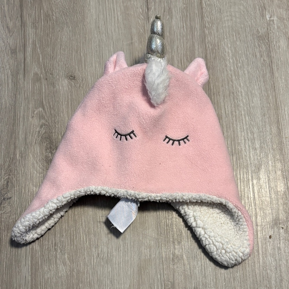 Gap Pink Unicorn Fleece Hat